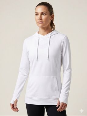 ​ZeroXposur Women's UPF 50+ Sun Protection Hoodie White S Athleisure Activewear